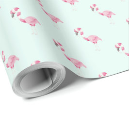 Skapa dina egna Färg Choice Peppermint Flamingoes Presentpapper