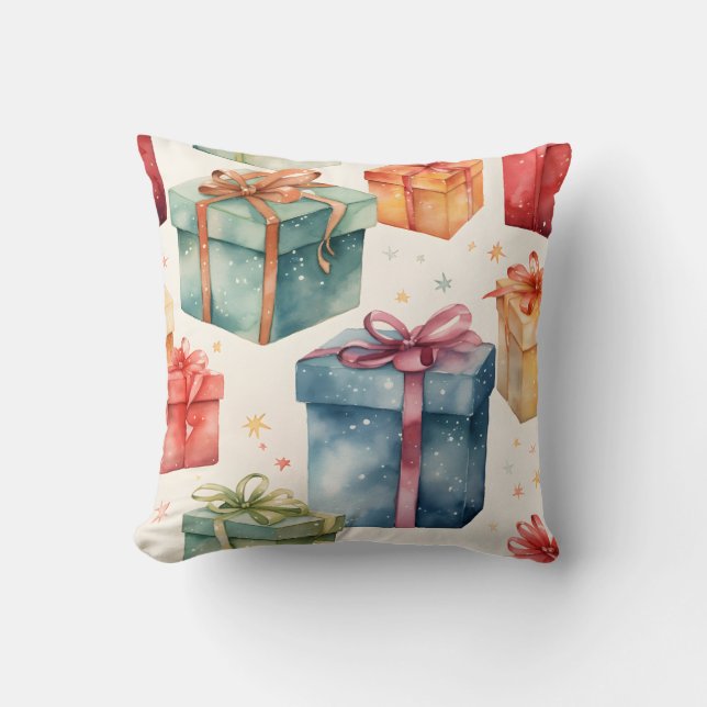 Skapa dina egna färgade julklappar och -lådor kudde (Framsida)