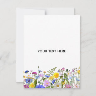 Skapa Dina Egna Färgrika Blommor  Anteckningskort