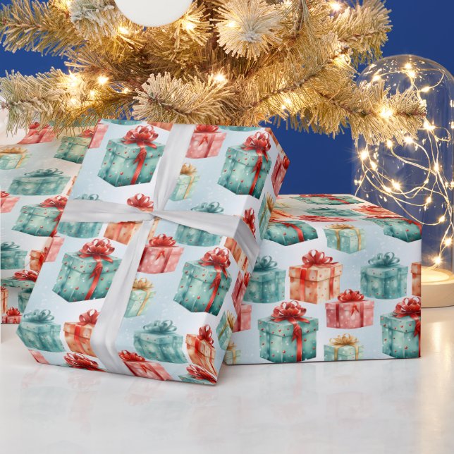 Skapa dina egna färgstarka julklappar presentpapper (Helgdagar)