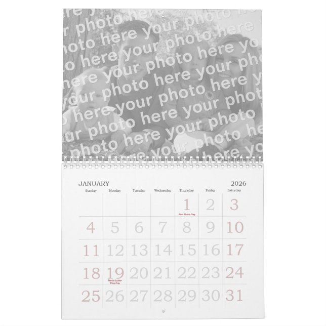 Skapa dina egna fotokalendrar 2012 kalender (Jan 2026)