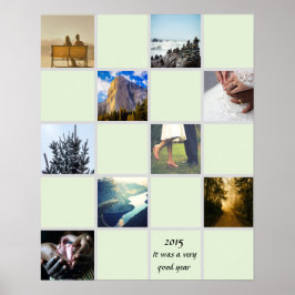 Skapa dina egna foton Mint Anpassningsbar Färg Poster