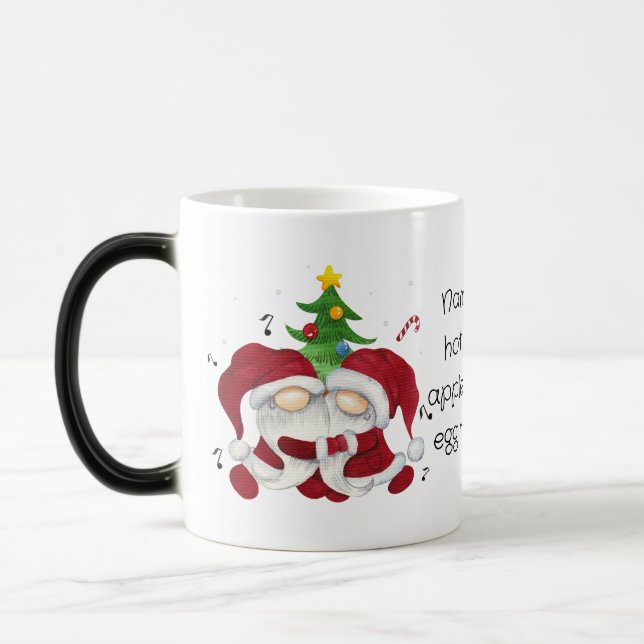 Skapa Dina Egna Glada Jul Tomte Träd Huggare Gnome Magisk Mugg (Vänster)