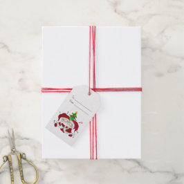 Skapa Dina Egna Glada Jul Tomte Träd Huggare Gnome Presentetikett