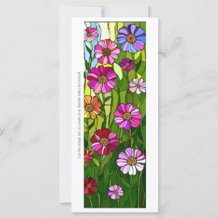 Skapa Dina Egna Glasvilda Blommor Bokmärke Kort