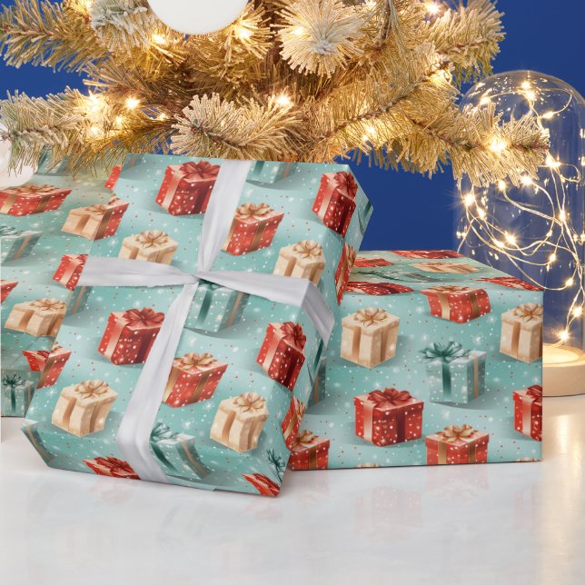 Skapa dina egna Gröntar, Röda och Guld-handböcker Presentpapper (Helgdagar)