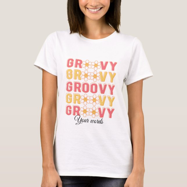 Skapa dina egna Groovy-Daisy T Shirt (Framsida)