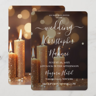 Skapa Dina Egna Guld Bokeh Ljusstakar Inbjudningar