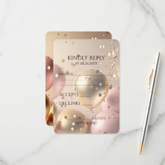 Skapa dina egna Guld- och Rosa-bubblor OSA Kort