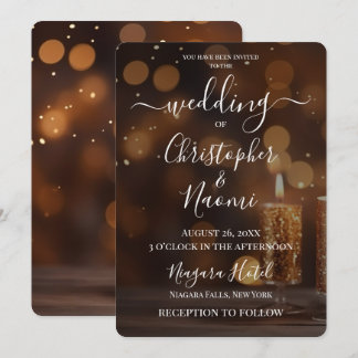 Skapa dina egna gyllene Bokeh-ljus Inbjudningar