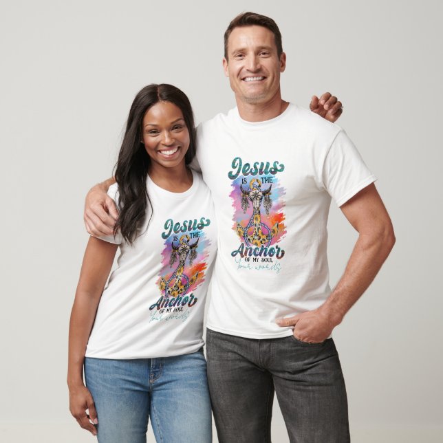Skapa dina egna Jesus Anchors Soul T Shirt (Unisex)