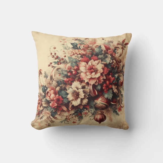 Skapa dina egna julblommor kudde (Framsida)