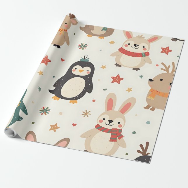 Skapa dina egna Kawaii Friends-juldjur Presentpapper (Utrullad)