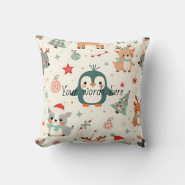 Skapa dina egna Kawaii Friends Winter Animals Kudde