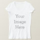 Bella+Canvas Jersey T-tröja med V-ringning för kvinnor (Design framsida)