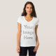 Bella+Canvas Jersey T-tröja med V-ringning för kvinnor (Hel framsida)