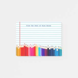 Skapa dina egna lärare, namn sompersonligen ritar post-it block