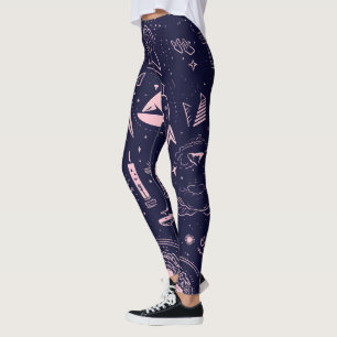 Skapa Dina Egna Lila Pagan Symboler Purpurfärgade Leggings