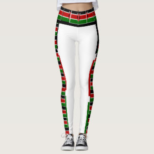 Skapa dina egna livliga kenyanska nationsflaggans leggings