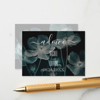 Skapa dina egna ljusblå röntgenblommor rådkort