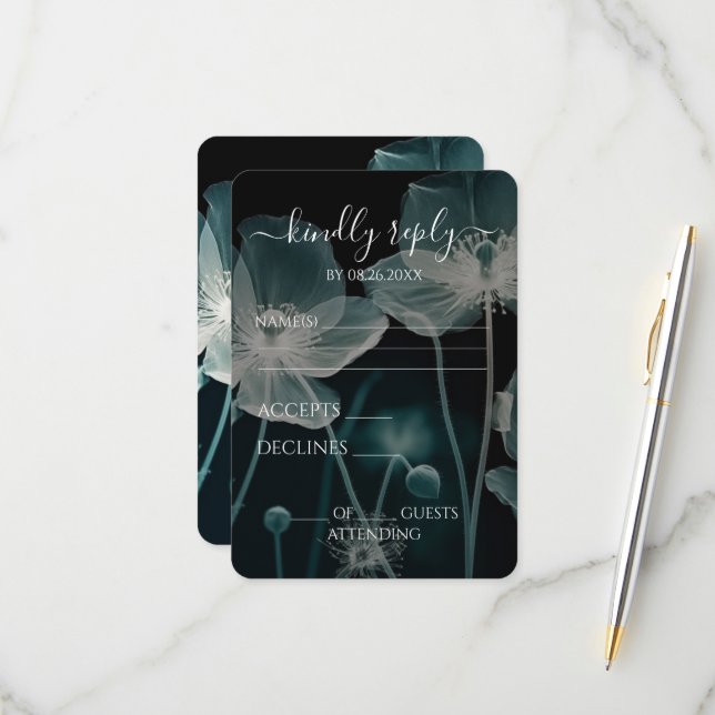 Skapa dina egna - ljusblå röntgenjabönor OSA kort (Fram/Back In Situ)