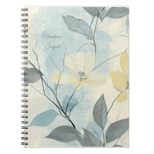 Skapa Dina Egna Ljusgula Blommor Minimalistisk Anteckningsbok