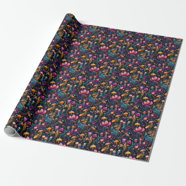 Skapa Dina Egna Magiska Blommor Färgrika Blommor Presentpapper (Utrullad)
