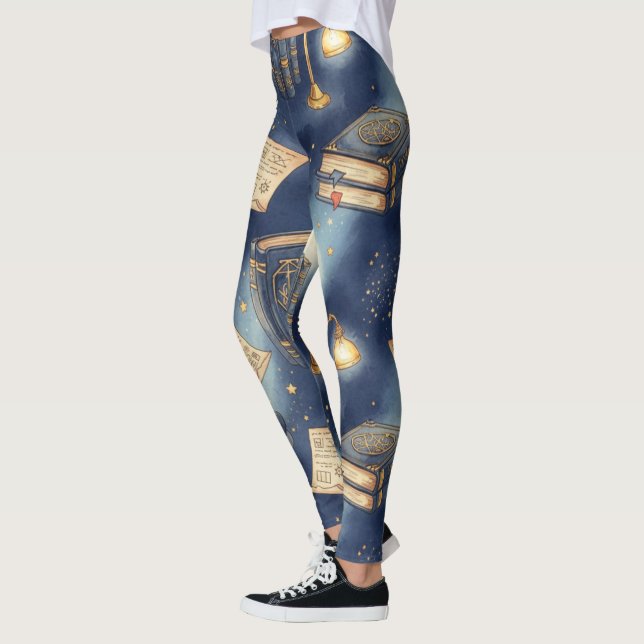 Skapa Dina Egna Magiska Spelstudier Blå Leggings (Vänster)