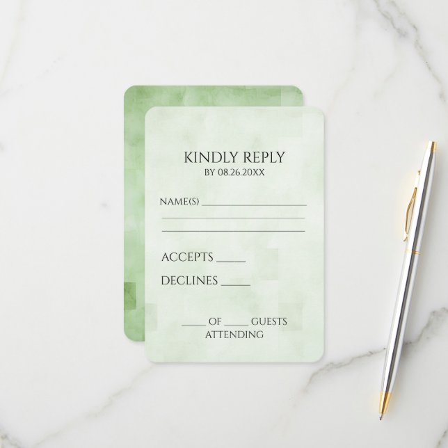 Skapa dina egna mjuka Gröntar Struktur OSA Kort (Fram/Back In Situ)