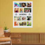 Skapa dina egna morföräldrar Photo Collage stor Poster<br><div class="desc">Personligen Poster Photo Collage Skapar en hjärtslitande gåva som far- och morföräldrar kommer att vårda för alltid med vår Personlig Poster Photo Collage. Med det här snygga kortet kan du förvandla 12 av dina favoritfoton i familjen till en unik keepé och fira det speciella bandet mellan nära och kära. Funktioner:...</div>