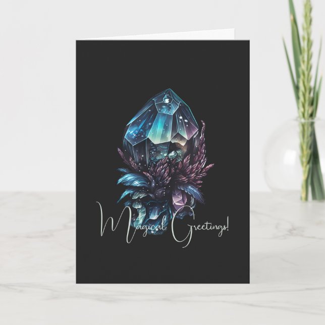 Skapa dina egna Mörk Crystals Kort (Framsida)