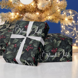 Skapa dina egna mörkgröna röda julbär presentpapper