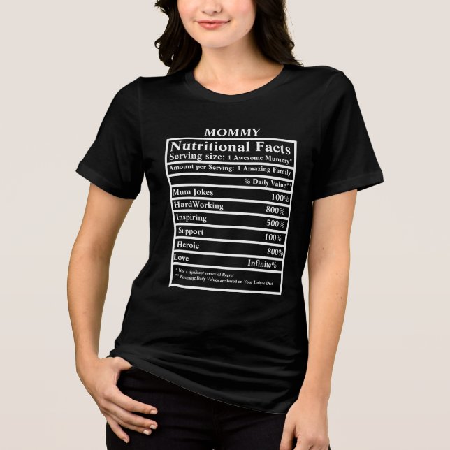 Skapa dina egna näringsämnen Mors dag T Shirt (Framsida)
