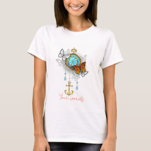 Skapa dina egna nautiska fjärilar t shirt