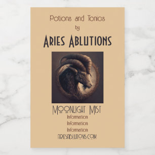 Skapa dina egna Noble Ram Aries Vinetikett