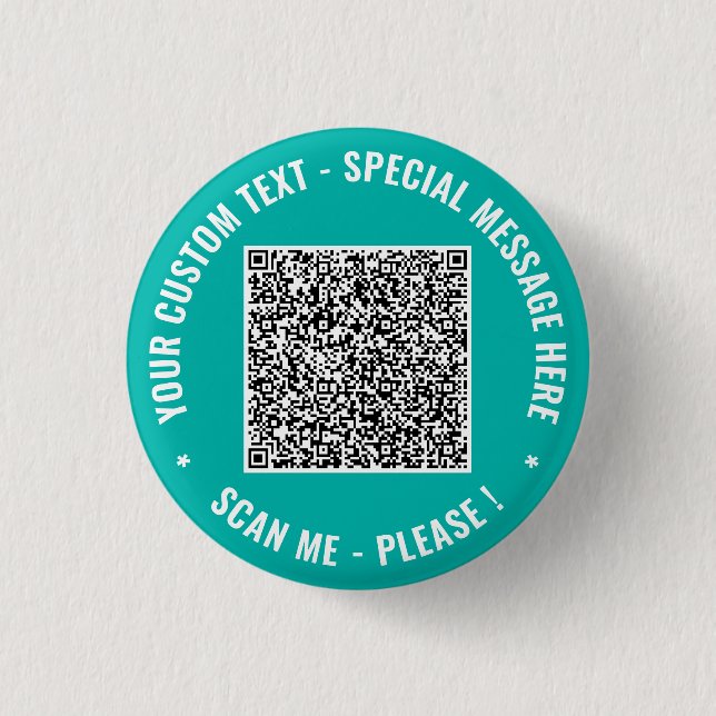 Skapa Dina Egna QR-kodknappar Personlig Text Knapp (Framsida)