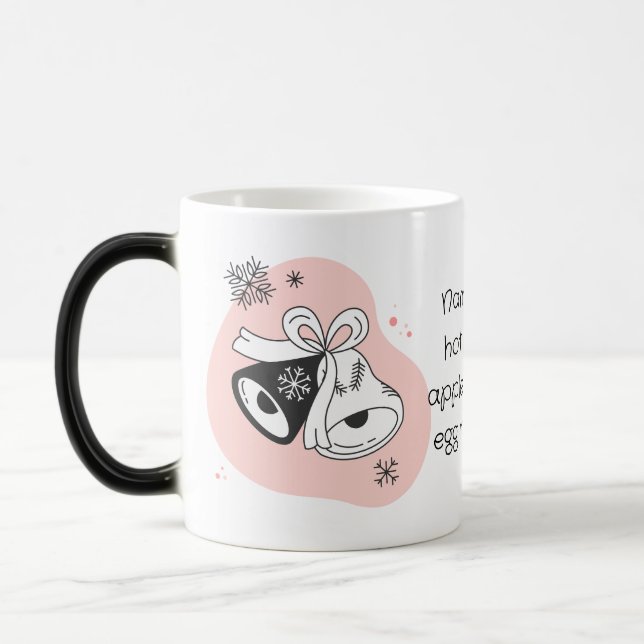 Skapa Dina Egna Retro Julklockor Orange Magisk Mugg (Vänster)