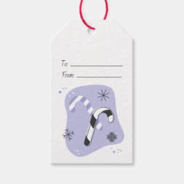 Skapa dina egna retro lila sockerdroppstripstänger presentetikett