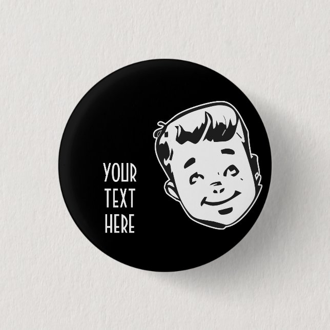 SKAPA DINA EGNA RETRO POJKEGÅVOR KNAPP (Framsida)