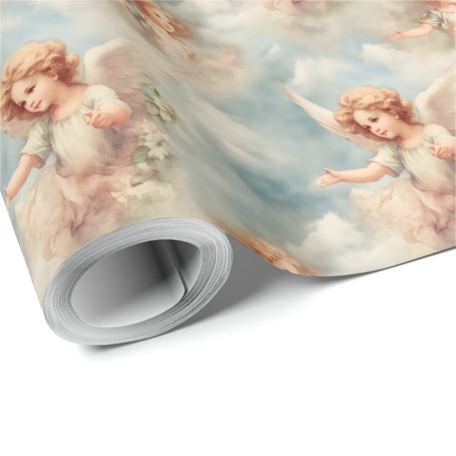 Skapa Dina Egna Romantiska Änglar & Blommor Presentpapper (Rulle Hörn)