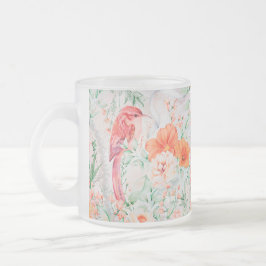 Skapa dina egna romantiska fåglar och blommor frostad glasmugg