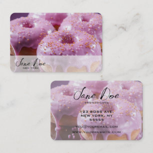 Skapa dina egna Rosa Donuts Visitkort
