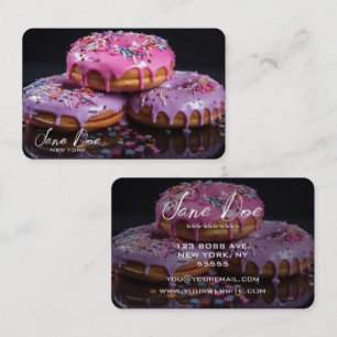 Skapa dina egna Rosa- och Lila Sprinkle-donationer Visitkort