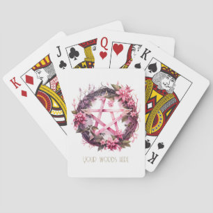 Skapa dina egna Rosa Pentacle Flowers Casinokort