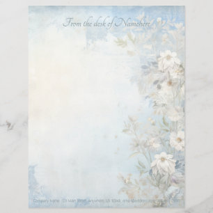 Skapa dina egna shabby chic vildblommor brevhuvud
