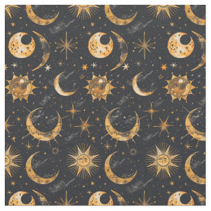 Skapa dina egna Sol Måne Stars Celestial Tyg