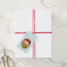 Skapa Dina Egna söta Noel-ängel jul- Presentetikett