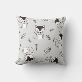 Skapa dina egna sötade Grått Foxes Kudde