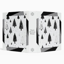 Skapa dina egna svart-vita julgranar snö