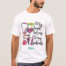 Skapa dina egna Tillhör i hjärtat till mina sjuksk T Shirt